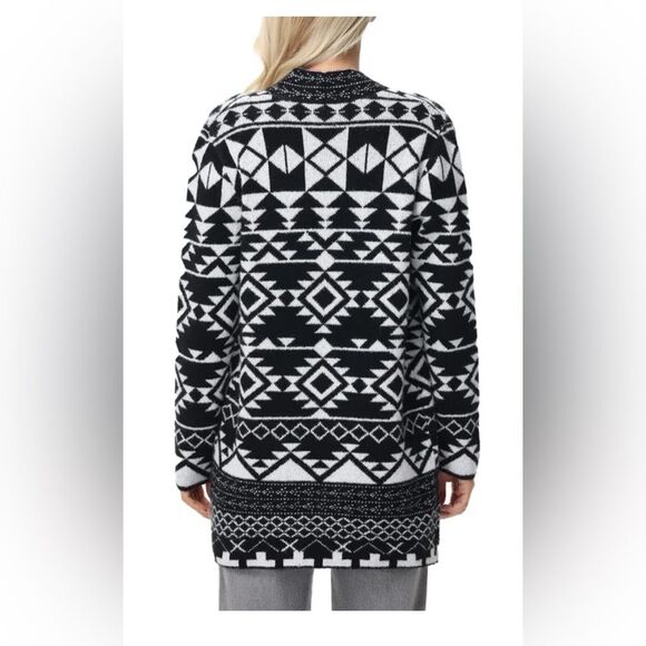 New with tag!!!! Frye Women's Patterned Cardigan black & white sizes small & Med - Picture 3 of 4